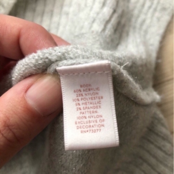 Lauren Conrad Cozy Gray Cat Face Sweater - Picture 5 of 7